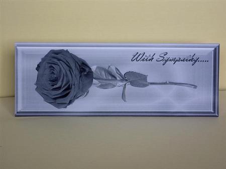 With Sympathy Rose Cut & Fold Large Dl Card by Lynn Butters