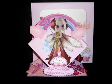 Giant Spring Wobble Card Kit - Fairy Cakes by Lynn Butters