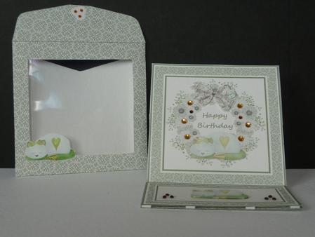 Cat and Daisies Birthday Easel Card Kit by Lynn Butters