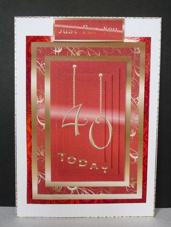 Red & Gold 40th by Lynn Butters