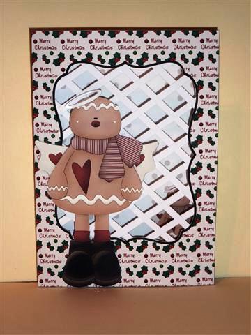 Gingerbread Angel - Trellis Card Kit by Lynn Butters