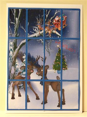 Ho! Ho! Ho! Here Comes Santa, French Doors by Lynn Butters