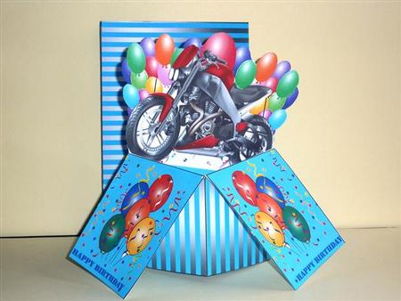 Happy Birthday (male) Spring Popup Card Kit by Lynn Butters