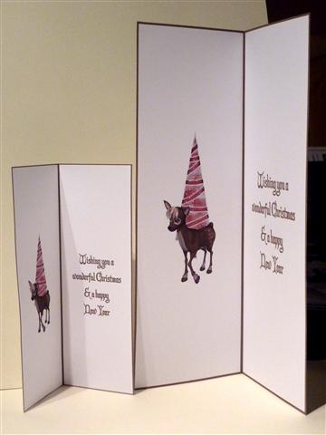 Christmas Reindeer Dl Insert by Lynn Butters