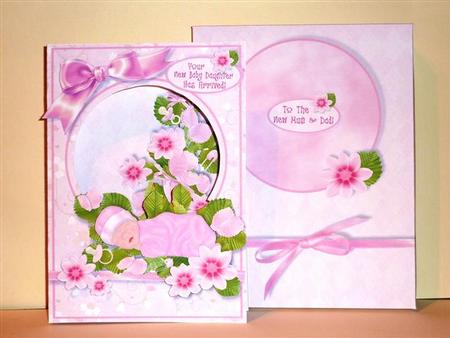 Flower Boxes 3D Card Kit - Under the Gooseberry Bush - Girl! by Lynn Butters
