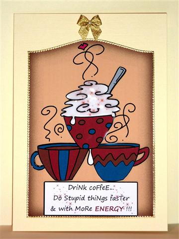 Drink Coffee 5x7 by Lynn Butters