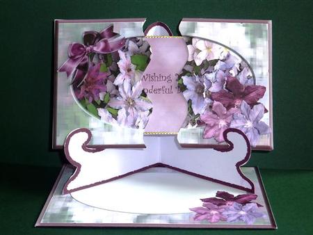 Slide-inside Colourful Clematis Birthday by Lynn Butters
