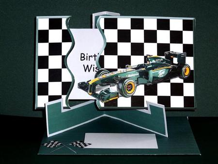 Slide-inside Racing Car Green by Lynn Butters