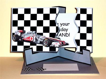 Slide-inside Racing Car Silver by Lynn Butters