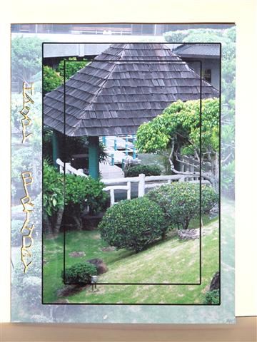Japanese Garden Insert Ot Quick Print and Fold Card by Lynn Butters