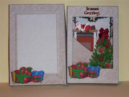 Tired Santa Christmas Box Card by Lynn Butters
