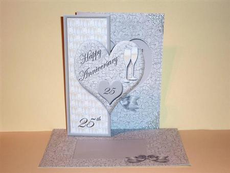 Silver Wedding Hearts Foldback Kit by Lynn Butters