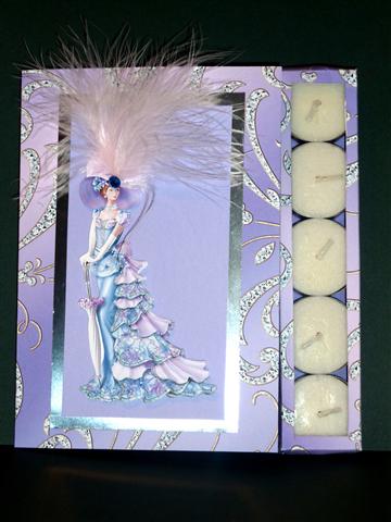 Ascot Tea Light Candle Card Kit by Lynn Butters