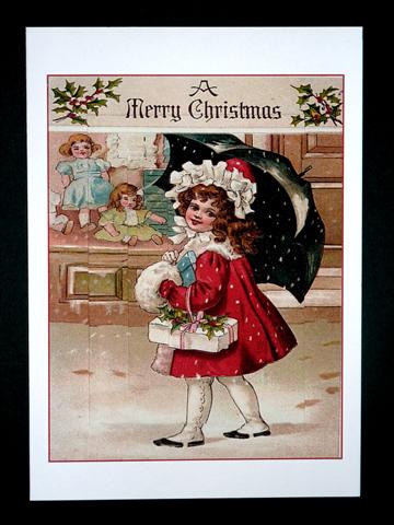 Vintage Christmas Girl Pyramid by Lynn Butters