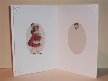 Vintage Christmas Girl Insert by Lynn Butters