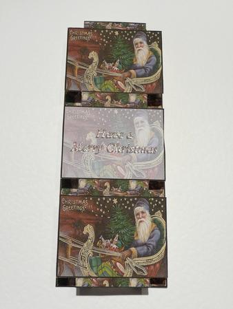 Christmas Greetings 3 Panel Fold Back Card by Lynn Butters