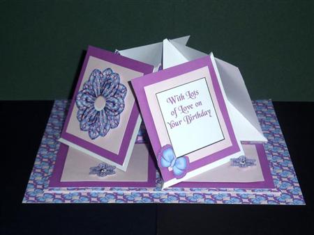 Butterfly and Flower Quad Easel Card Kit by Lynn Butters