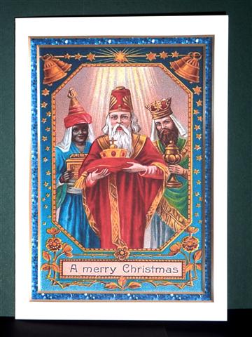 Christmas We Three Kings Decoupage Topper by Lynn Butters