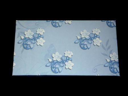 Oval Cross in Blue Backing Paper 2 by Lynn Butters
