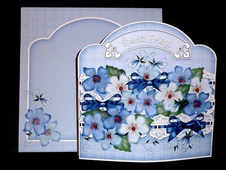 3D Violas and Lace Pop Out Card Kit by Lynn Butters