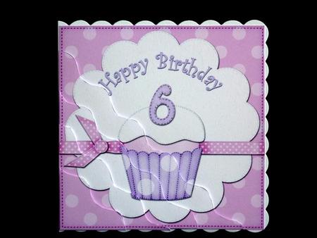 6th Birthday Cupcake Felties Wavy Corner Side Stacker by Lynn Butters