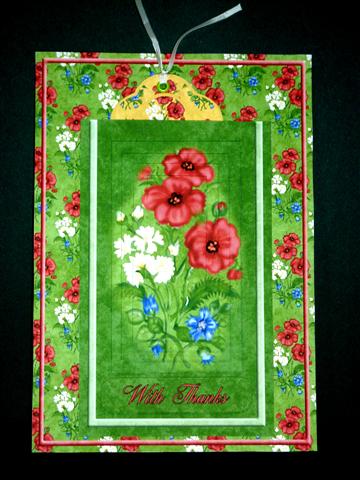 Red White & Blue Flowers Pocket Card Kit by Lynn Butters