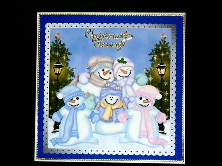 Snowman Family Quick Card by Lynn Butters