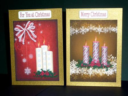 Christmas Candles by Lynn Butters