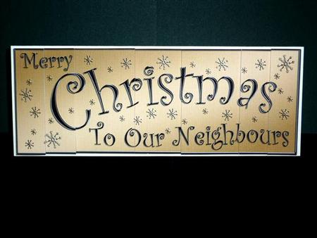 Neighbours Christmas Dl Side Stacker Topper by Lynn Butters