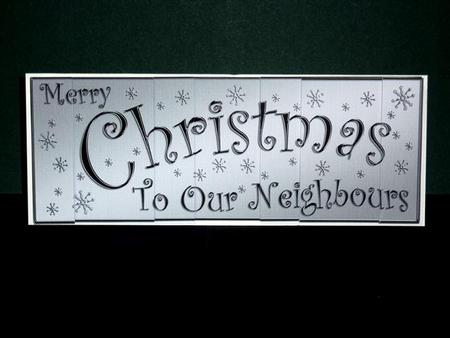 Neighbours Christmas Dl Side Stacker Topper by Lynn Butters