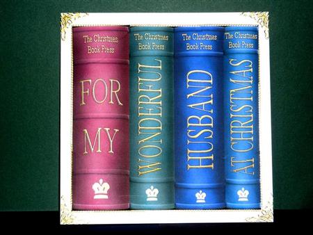 8 x 8 Merry Christmas Books Scalloped Corner Topper by Lynn Butters