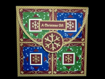 Snowflake Quartet 6" Square Gift Envelope Card Kit by Lynn Butters