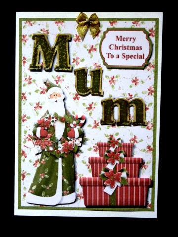 To a Special Mum Christmas Card Front A5 by Lynn Butters