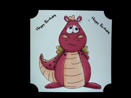 Dragon Flip-up Card - 3 by Lynn Butters