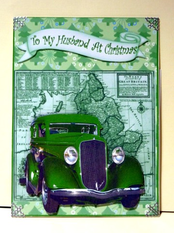 Vintage Car for Husband at Christmas by Lynn Butters