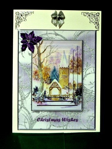 Winter Church Scene by Lynn Butters