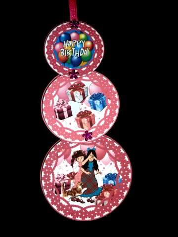 Birthday Surprise Telecoping Card Kit by Lynn Butters