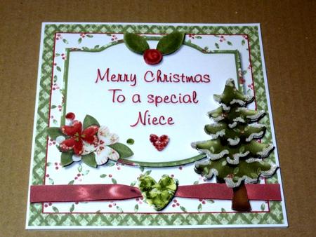 Merry Christmas to a Special Niece Card Front by Lynn Butters