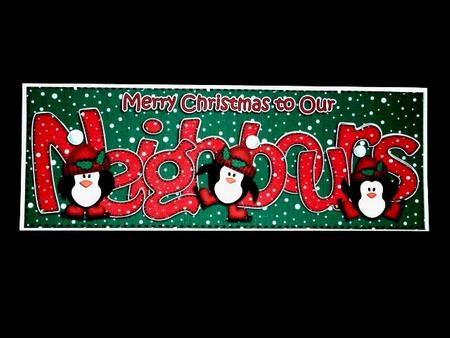 Large Dl Xmas Neighbours with Penguins Quick Card Decoupage by Lynn Butters