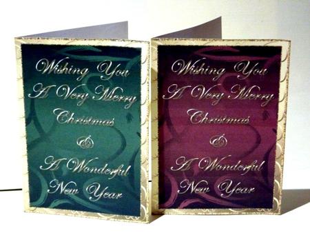 Christmas Inserts on Swirly Background 1 by Lynn Butters
