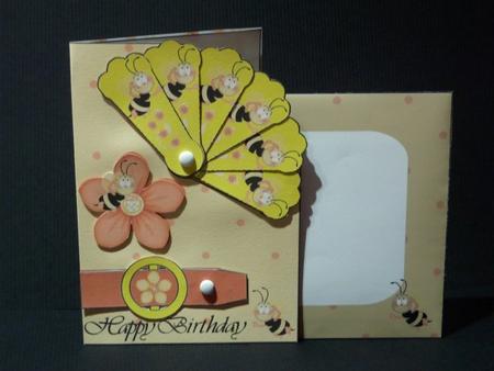 Fan Card - Bees by Lynn Butters