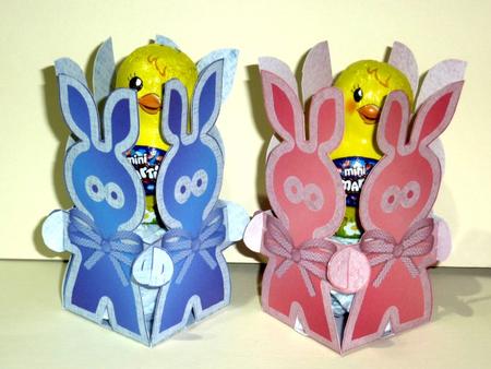 Blue Easter Bunny Basket by Lynn Butters