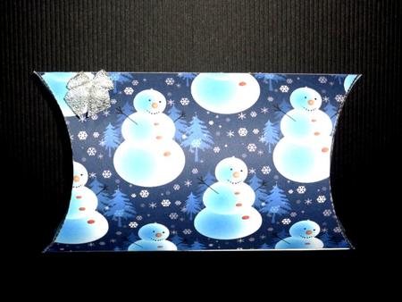 Frosty Snowman Christmas Pillow Gift Box by Lynn Butters