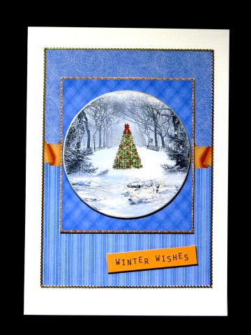 Winter Path Collage by Lynn Butters