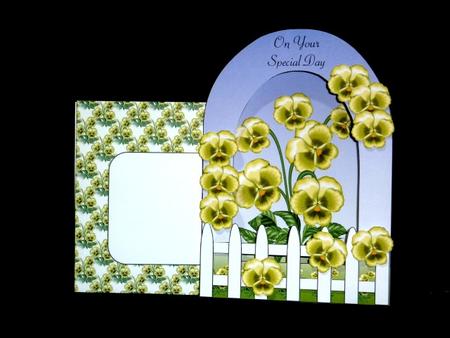 Arch Card Kit - Yellow Pansy by Lynn Butters