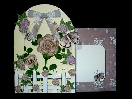 Arch Card Kit - Cappuccino Roses by Lynn Butters