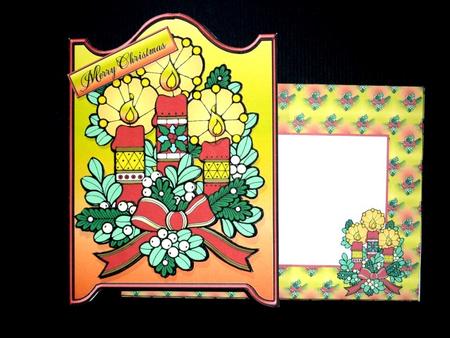 3D Christmas Candles Decoupage Card Kit by Lynn Butters