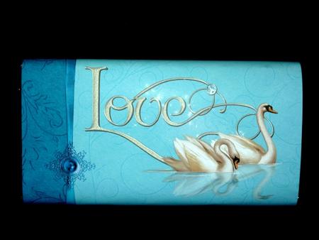 Romantic Love Swans - Galaxy 125g Wrapper by Lynn Butters