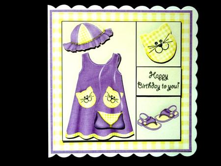Little Miss 5x5 Decoupage in Raspberry and Lemon by Lynn Butters