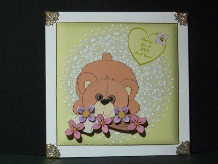 Sending You a Hug in a Card 2 7x7 by Lynn Butters